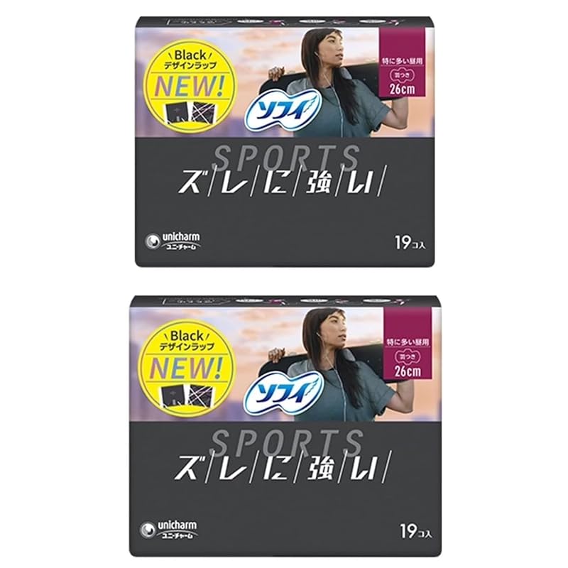 

[Bulk purchase] Sophie Sports (SPORTS) napkins Resistant to misalignment Particularly common during the day with wings 26cm 19 pieces set of 2