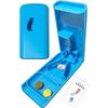 Wumio Pill Cutter, Thin, Lightweight, Compact, Tablet Cutter, Medicine Cutter (Blue)
