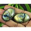 20-29MM Natural Purple Labradorite Oval Cabochon Loose Gemstone 130Cts. SK-4215