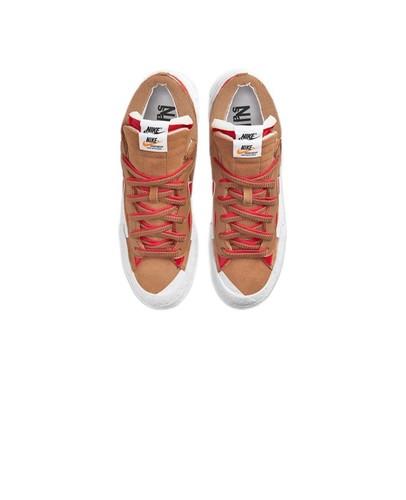 Nike Sacai Blazer Low x Sacai British Tan Brown Tan Red Casual DD1877-200