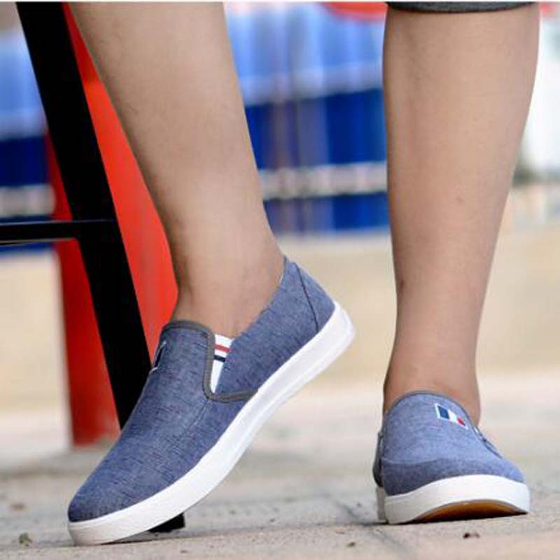 New Arrival Slipony Men Fashion Men Sneakers Flats Casual Shoes Denim Canvas Shoes Nice Comfortable Men Shoes Loafer fgb67