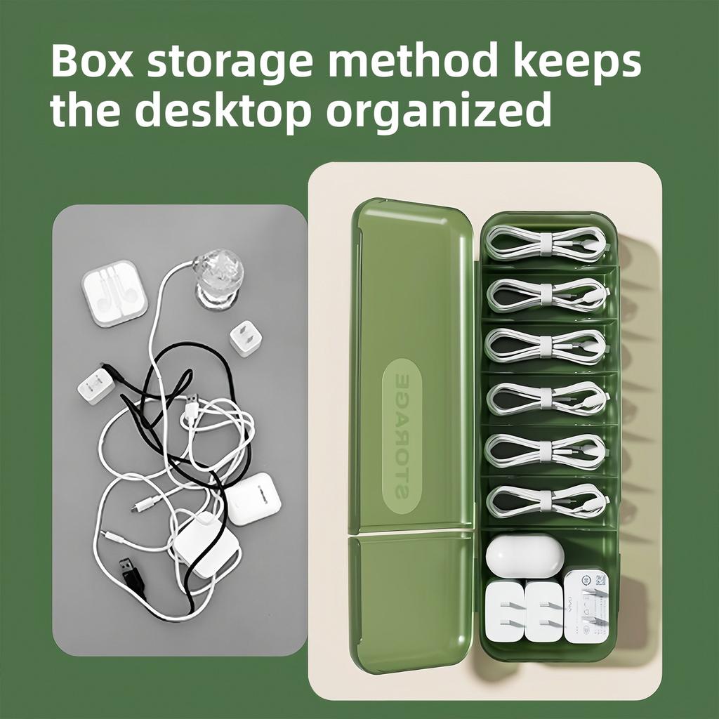 Multi Functional Desktop Miscellaneous Data Cable Storage Box