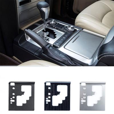 Nouvelle Garniture de Couvercle de Console Centrale en Acier Inoxydable 304 Panneau de Levier de Vitesse Pour LC200 2016 2017 2018 Land Cruiser