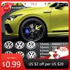 Nowe 4 szt. 56/60mm Dekielki do felg z logo, Nakładki na piasty, Emblematy, Akcesoria samochodowe Do Volkswagen Tiguan VW GTI TOURAN PASSAT GO