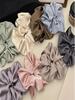 Oversized French Girl Ballet Style Satin Large Hair Scrunchie - Elegant Hair Tie for Women, Simple Ponytail & Bun Hair Accessory
