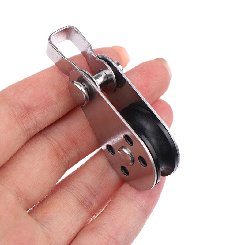 NEW Block Rope Runner Kayak Boat Parts 25mm 304/316 Stainless Steel Pulley Single Wheel Load Bearing Swivel Lifting Rope Pulley