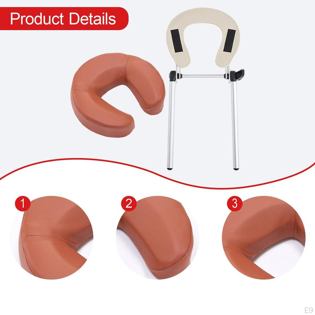 Berceau facial de table de massage réglable de remplacement avec oreiller appui-tête de chaise pour boutique maison salon