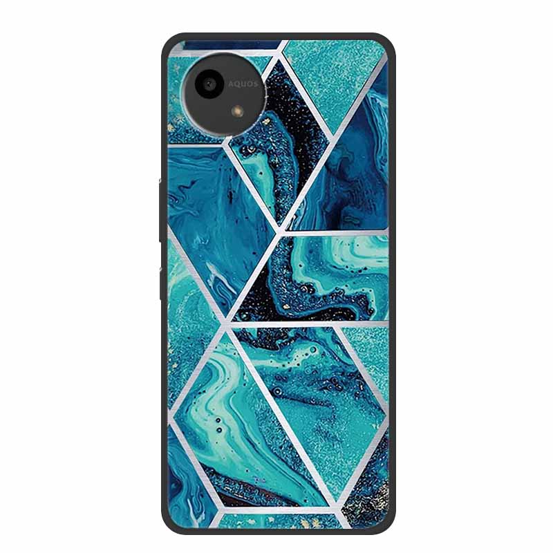 Case For SHARP AQUOS WISH4 Marble TPU Soft Silicone Back Cover SharpSmartphones SH-52E Phone Cases Protector Mica Painted Capa