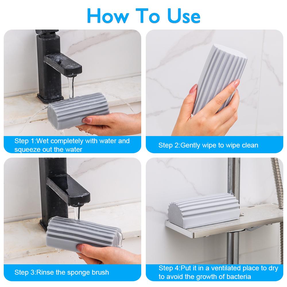 Blinds Glass Damp Clean Duster Sponge Sponge Cleaning Brush Magical Dust Cleaning Sponges Household