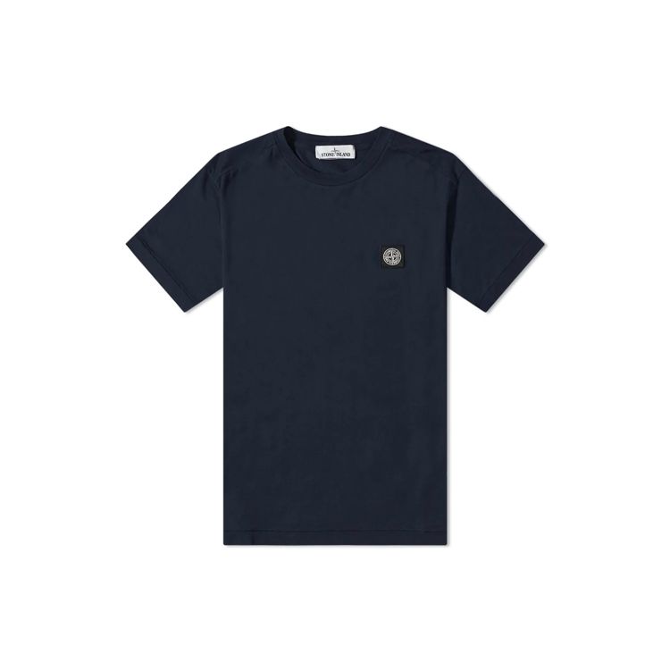 

Футболка Stone Island с нашивкой-логотипом Темно-синий Мужская Уличная одежда 761524113-V0020 S
