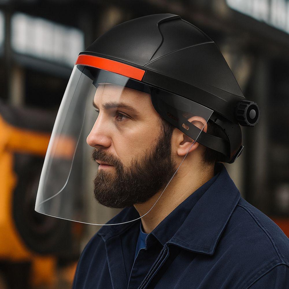 Anti Splash Protective Face Cover Transparent Welding Helmet Welder Face Shield  Landscaping