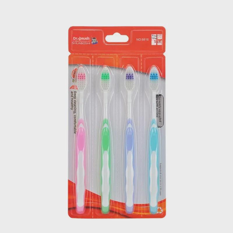 Doctor Brush Family Pack: Soft-Bristled Toothbrushes in Various Colors