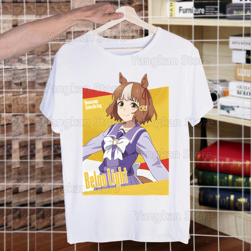Uma Musume Pretty Derby Umamusume Men Short Sleeve Casual Men Tops Anime Cartoon T Shirt for Male Printed T Shirt Women Tees
