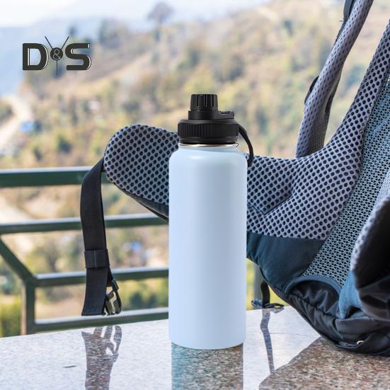 Stainless Steel Vacuum Cup 40oz Insulated Water Bottle Leak Proof Wide Mouth Thermal Flask Keep Cold Hot Beverage Tea Coffee Cup for Outdoor Sports