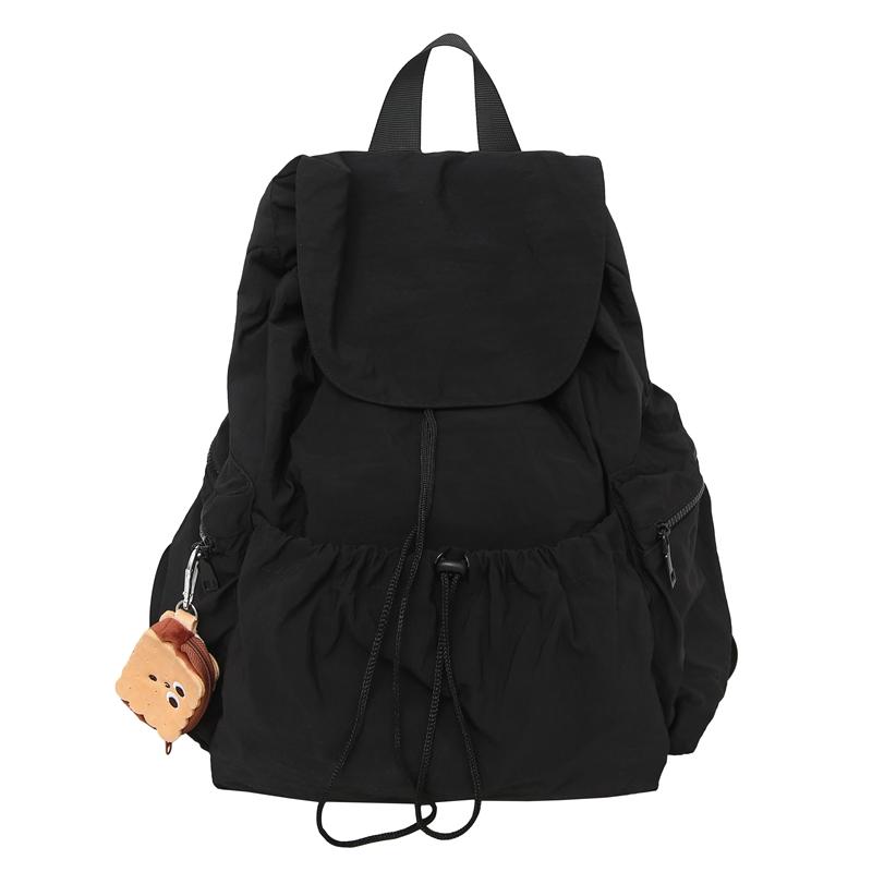 Mochila con cordón plisada Mochila ligera para mujer Mochila de viaje para hombre
