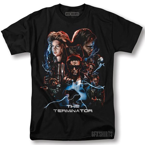 Terminator Shirt Graphic Movie Classic Retro Vntg Graphic Design TShirt Unisex T-Shirt XXXXL