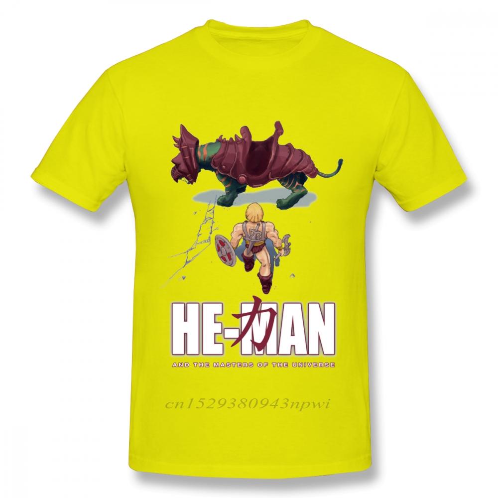 Novelty HeMan And The  Of The Universe Akira T Shirt For Male Crewneck 100 Cotton Graphic Print Tee Shirt