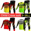 Set echipament motocross pentru copii 4 5 6 7 8 9 10 11 12 13 ani Tineret copil Motocicletă băiat fată Set pantaloni din jerseu Costum de curse Off-road Enduro MX MTB