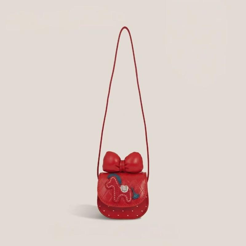 Girls cute messenger bag cartoon bow pony new red envelope girls mini lucky money shoulder bag