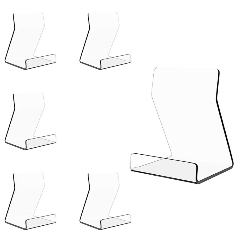 6 Pcs Quality Acrylic Book Display Stand Clear Displaying Books Book Storage Holder Acrylic Book Stand Books