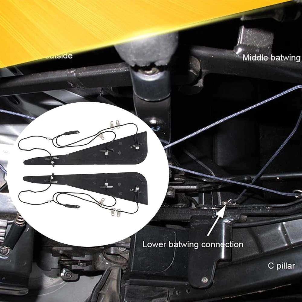 54317135351  Convertible Roof Pillar Repair Kit For BMW E46 325Ci 330Ci M3 Car Repair Tools Top C Column Repair Kit Black