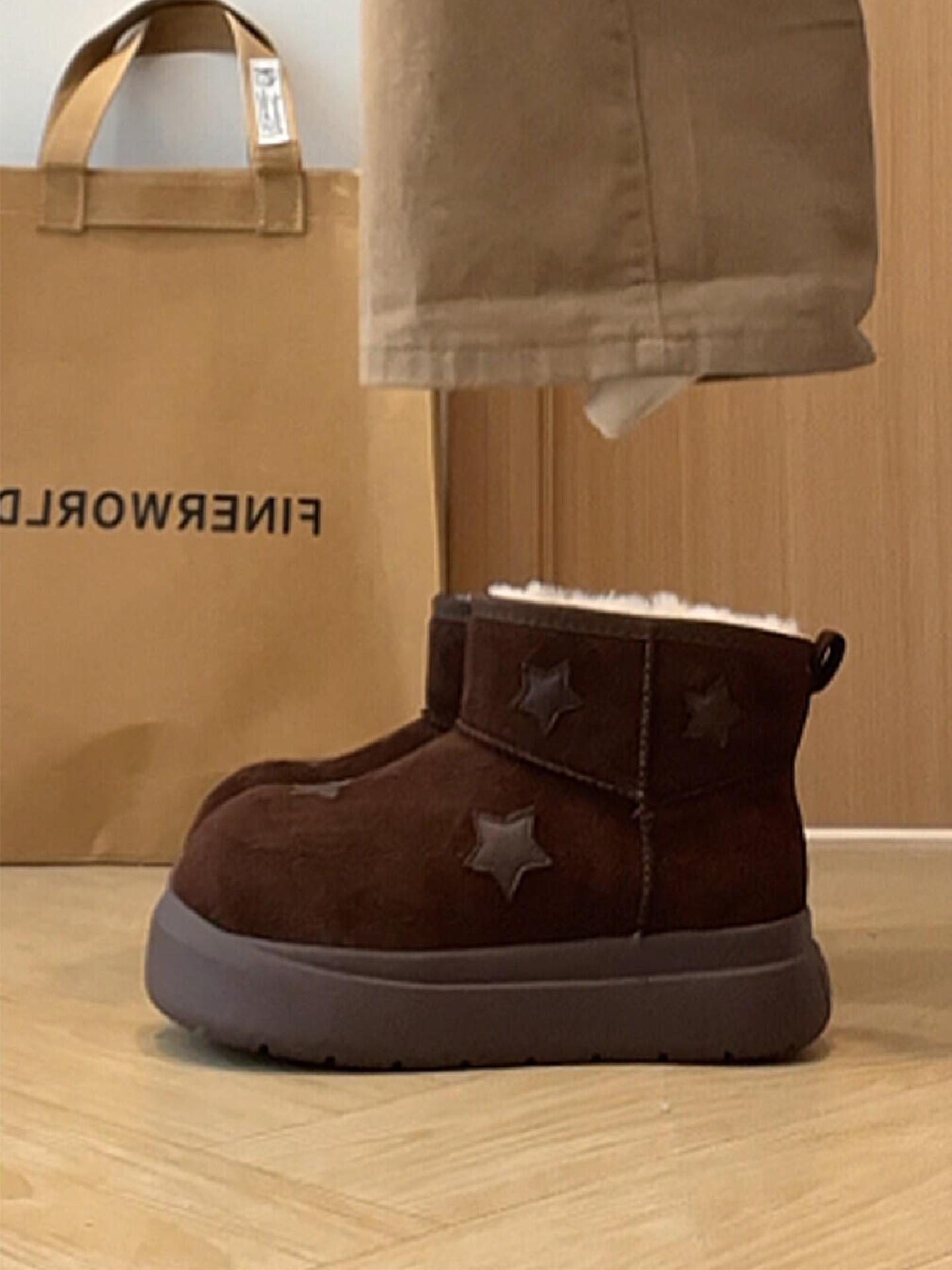 

Женские зимние сапоги, новые, зимние, бархатные, с утолщенной подошвой, на платформе, хлопковые сапоги, тренд 40 темно-коричневого