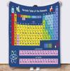 Periodic Table Fleece Blanket King Size Fluffy Soft Blankets Throws Bed Throw Home Interior Microfiber Bedding Knitted Plaid