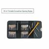 25-in-1 Precision Tool Set: Leather Case Screwdriver for Mobile Phone, Watch, and Glasses Repair