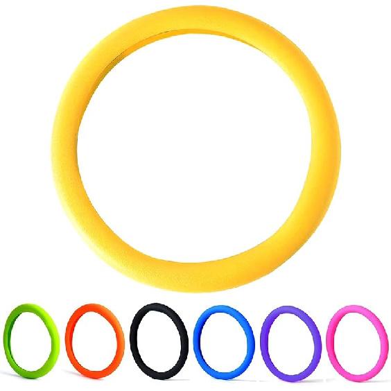 30% Thicker Universal Stretchy Silicone Steering Wheel Cover For 14” 15” 16” Wheels - Anti-Slip Grip & Enhanced Control For Men & Women, All