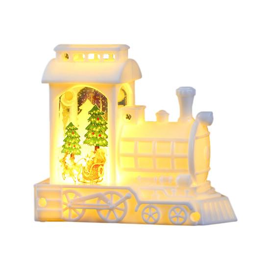 Lighted Vintage Truck Decor Christmas Snow Ball with Swirling Glitter Battery Operated LED Water Car Decoration for Home Holiday Decor