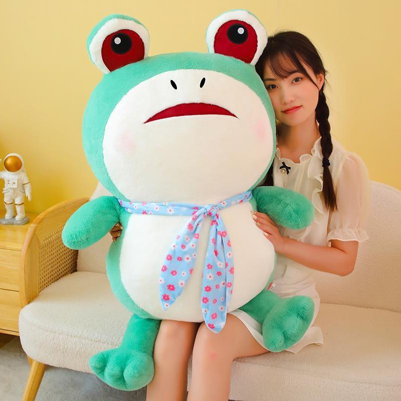 Eyed Frog Big Plush Toy Cute Cartoon Girl Kids Companionship Doll Birthday Gift