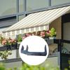 Suport retractabil pentru copertină pentru sarcini grele pentru montaj exterior cu tub pătrat, construcție din fontă, rezistent la intemperii