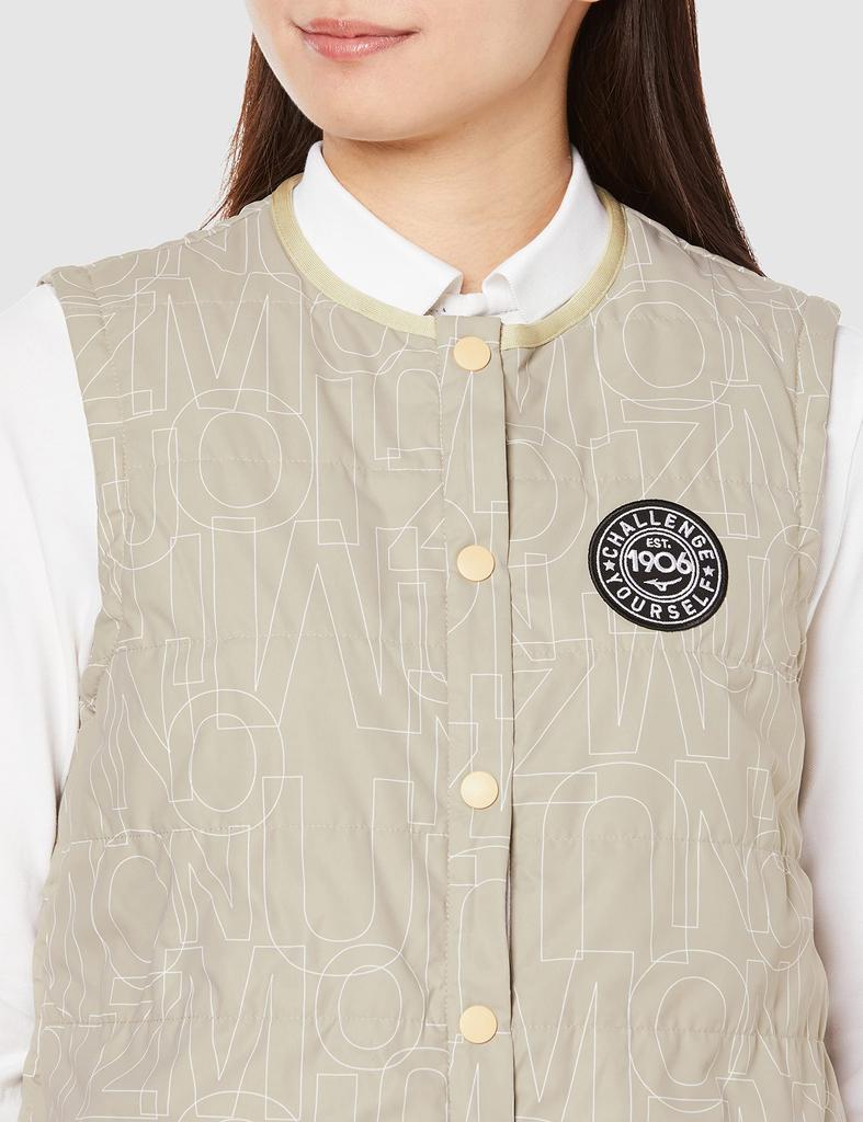 Golfbekleidung Breath Thermo Tech Futter Daunenweste Feuchtigkeitsaufnahme Wärmeerzeugend E2ME2702 Sandbeige x Weiß L [Mizuno] Damen