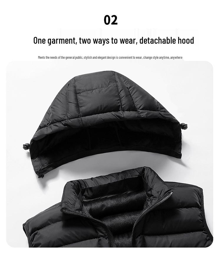 Men's Winter Thick Down Cotton Sports Vest Sleeveless Jacket 2025