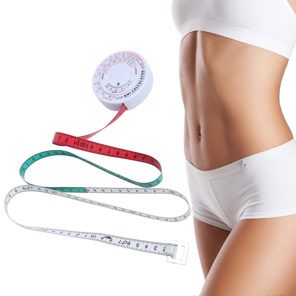 Buy 150cm BMI Body Mass Index Tape Measure Body Fat Caliper Weight Loss Calculator at affordable