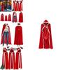 Halloween Themed Stage Cloak With Faux Fur For Theatrical Shows