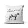 Gaslight Gatekeep Girlboss II Hands II Heaven Bliss Please with Horse Throw Pillow Covers Cushion Cases Pillowcases Cm X Cm