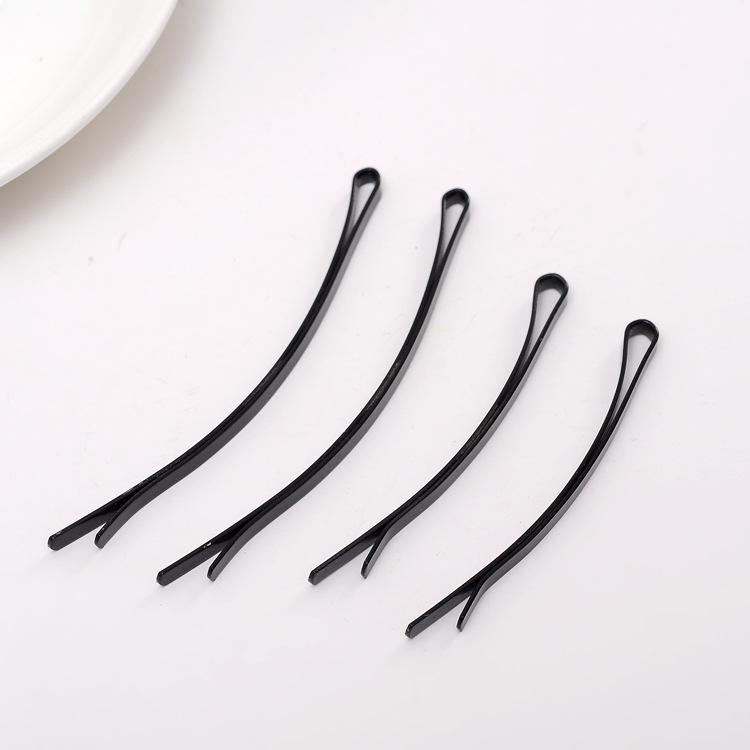 Hairpin One-Word Clip Female Extended Clip Long Hairpin Black Edge Clip Small Clip Bangs Hair Finishing Broken Hair Clip