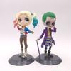 Comics Joker Action Figure with Base, Wonder Woman Harley Quinn Superman Collectible Doll Desktop Ornament Set