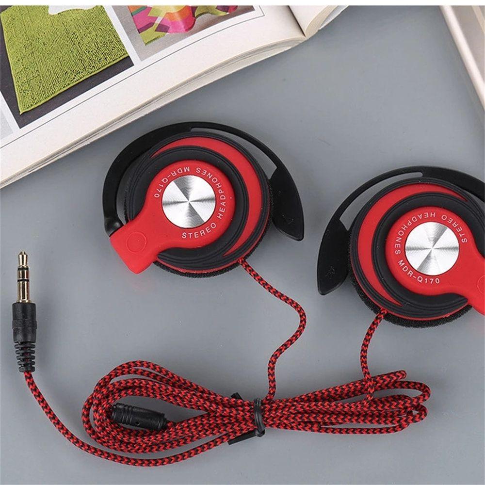and Over-ear 3.5mm Plug for Phones/MP3/MP4 Wired Headphones Bass Headset Ear Hanging Wired Earphone