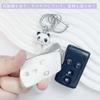 HOYZE Tanto Key Case, Compatible with Daihatsu Tant Custom Key Cover, Wake Smart Key Case, Panda, Keychain, Cute, Silver Black