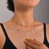 Crystal Fringed Pendant Multi-layer Personalized Stacked Chain Collarbone Chain