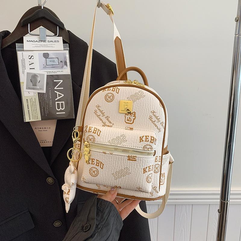 Retro Small Bag Women's Casual Fashion Niche Design Backpack Casual Lightweight Travel Small Backpack