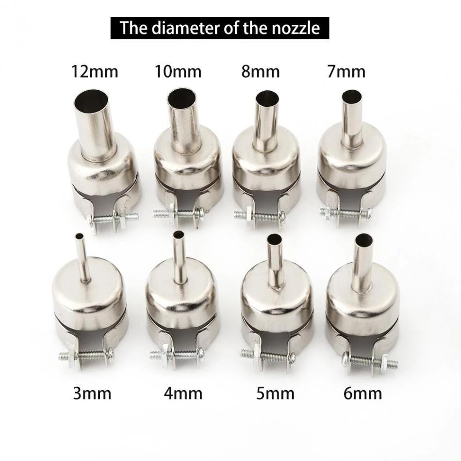 Universal Nozzles Soldering Station For 850 852D Hot Air Welding Nozzle Hot Air Rework Station Accessories