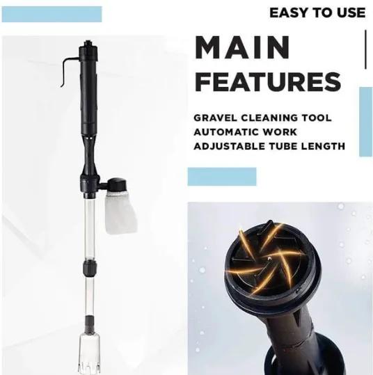 Electric Powerful Suction Aquarium Syphon Operated Fish Tank Sand Washer Cleaner 220V Vacuum Gravel Water Changer Siphon Filter