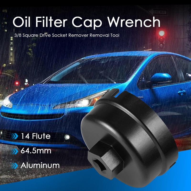 Oil Filter Wrench Removal Tool 14 Flute 64.5mm Socket Remover for Toyota Corolla Rumion ISIS IST Noah Premio Prius Voxy