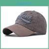 New York Cotton Baseball Cap With Washable Embroidery Adjustable For Casual Wear