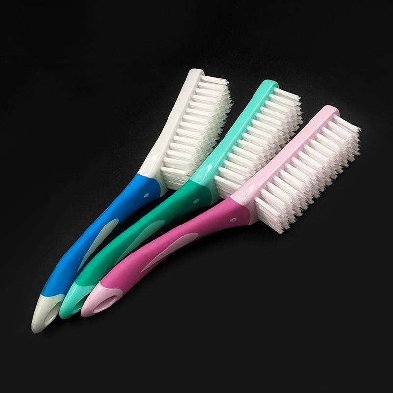 Rubber-coated Handle Soft-bristled Shoe Brush - Multi-functional Household Soft-bristled Shoe Cleaner, Shoe Brush, Household Laundry Brush