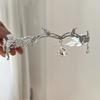 1PC Wedding Tiara Crystal Bridal Crown Silver Color Diadem Veil Tiaras Hair Accessories Headpieces Fashion