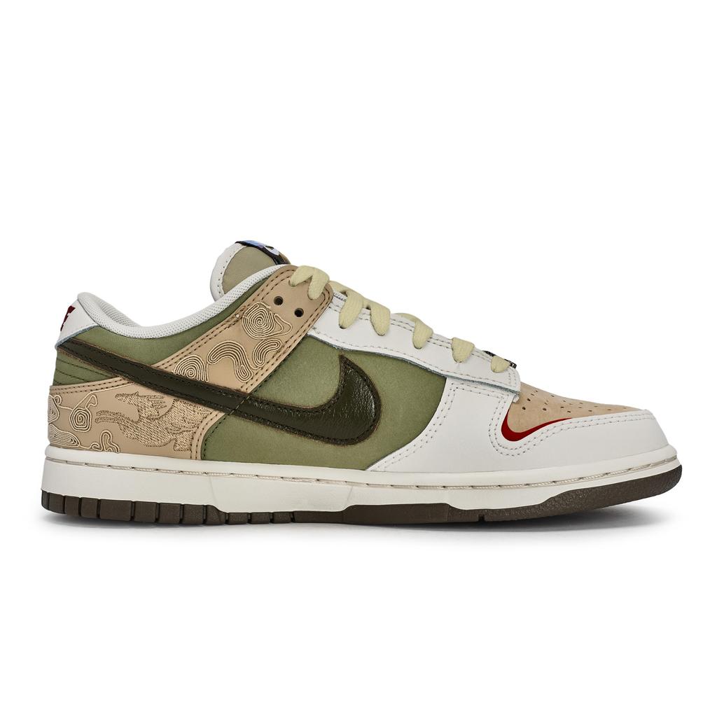 Nike Scarpe Skateboard Dunk Pegasus Pack Low top da Uomo Verde Bianco Giallo IQ1118-220(Team80-S-BOX)